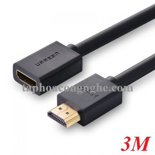 Ugreen 10145 3M màu Đen Cáp tín hiệu HDMI nối dài hỗ trợ 4K x 2K HD107 30010145